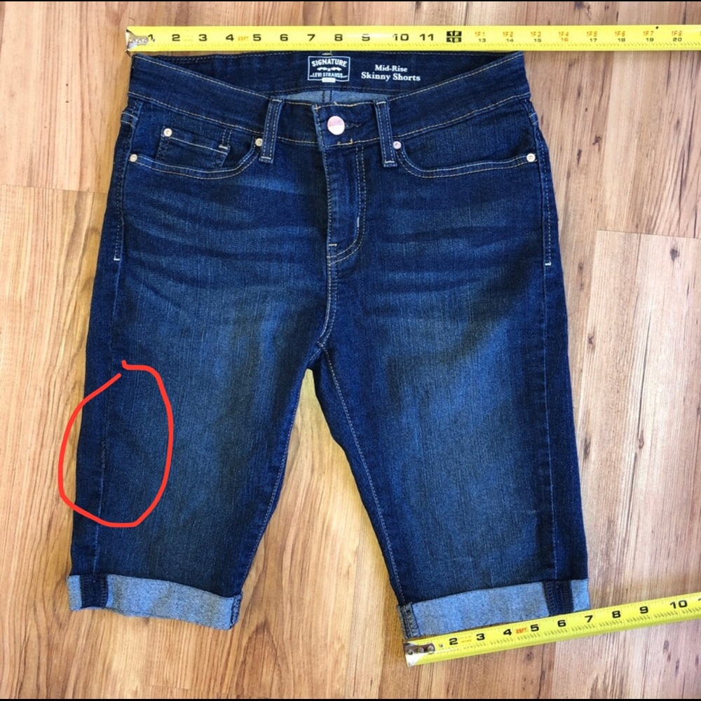 Levi’s Mid-rise Skinny Shorts Size 6 - Picture 7 of 11